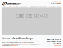 Tablet Screenshot of crowdpleaser.ca